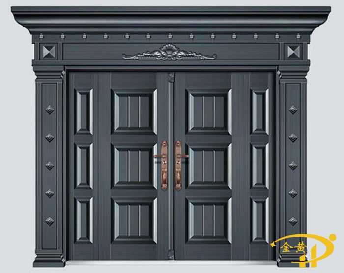 四開子母鋅合金模壓門